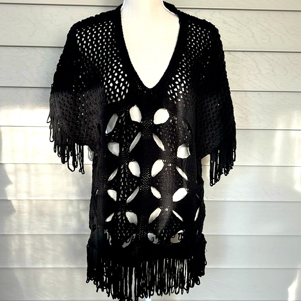 ZARA sweater vest with fringe